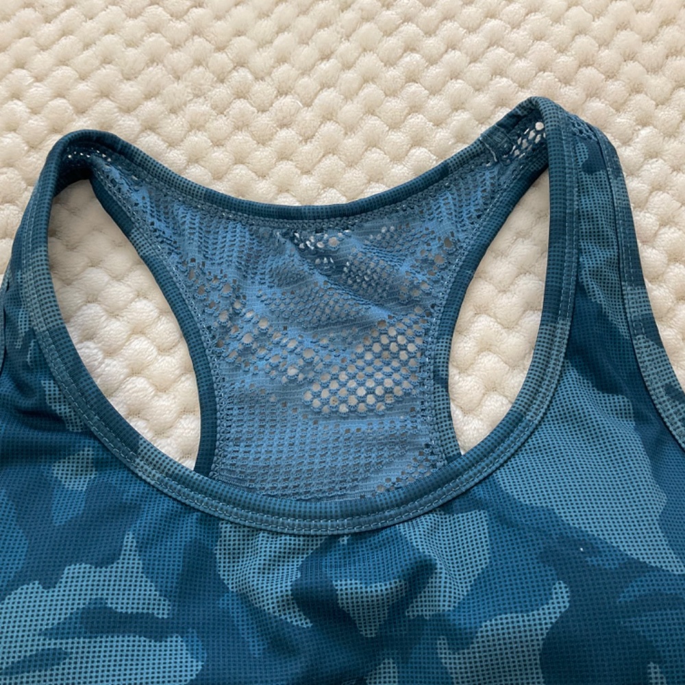 Zyia Active Blue Camo Racerback Sports Bra - Size Small - Picture 2 of 10